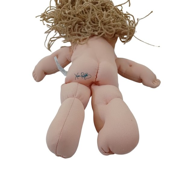 First Edition 1991 Cabbage Patch Doll 13" Bendable Poseable Hair Hasbro Vintage - Picture 7 of 8